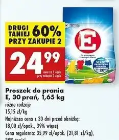 Biedronka Proszek do prania kolorowych i ciemnych tkanin E oferta