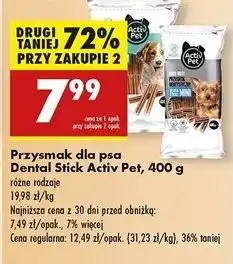 Biedronka Przysmak dentystyczny dla psa medium Activ Pet oferta