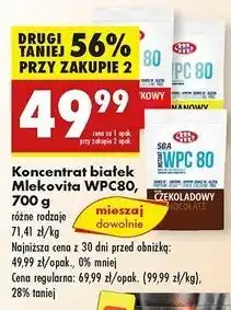 Biedronka Odżywka białkowa wpc 80 truskawkowa Mlekovita Sba oferta