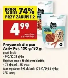 Biedronka Kostki dla psa z wapnem drobiowe Activ Pet oferta