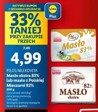 Lidl Masło ekstra Mlekovita Z Polskiej Mleczarni oferta