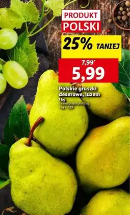 Lidl Gruszki deserowe oferta