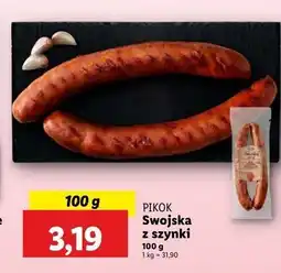 Lidl Kiełbasa swojska z szynki Pikok oferta
