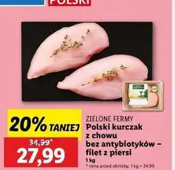 Lidl Filet z piersi kurczaka Kurczak Z Zielonych Ferm oferta