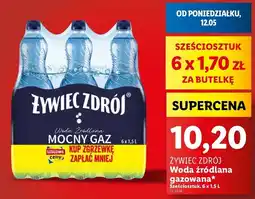 Lidl Woda mocny gaz Żywiec Zdrój oferta