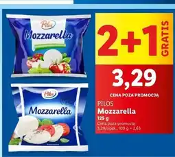 Lidl Ser mozzarella Pilos oferta