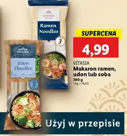 Lidl Makaron udon noodles Vitasia oferta