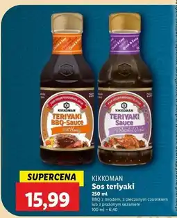 Lidl Sos teriyaki z prażonym sezamem Kikkoman oferta