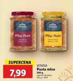 Lidl Pasta miso dark type Vitasia Japan oferta