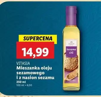 Lidl Olej sezamowy Vitasia oferta