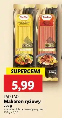 Lidl Makaron z czerwonym ryżem Tao oferta