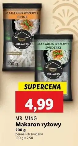 Lidl Makaron ryżowy świderki Mr.ming oferta