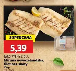 Lidl Miruna nowozelandzka filet bez skóry Targ Rybny Lidla oferta