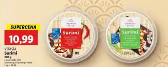 Lidl Surimi z trawą cytrynową i miętą Vitasia Japan oferta