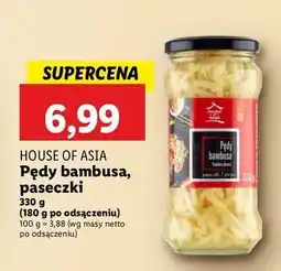 Lidl Pędy bambusa w paseczkach House Of Asia oferta