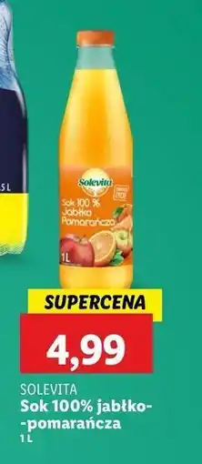 Lidl Sok jabłko-pomarańcza Solevita oferta