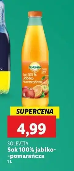 Lidl Sok jabłko-pomarańcza Solevita oferta