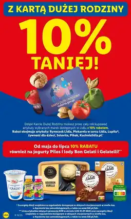 Lidl Jogurt malina- banan Pilos Piratki oferta