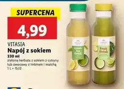 Lidl Napój owocowy z imbirem i matchą Vitasia oferta