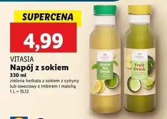 Lidl Napój owocowy z imbirem i matchą Vitasia oferta
