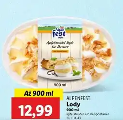 Lidl Lody z wafelkami neapolitańskimi Alpen Fest oferta
