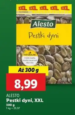 Lidl Pestki dyni prażone i solone Alesto oferta