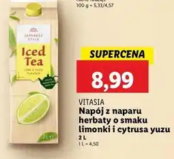Lidl Napój o smaku limonki i cytrusa yuzu Vitasia Japan oferta