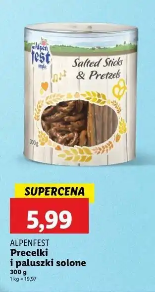 Lidl Precelki i paluszki Alpen Fest oferta