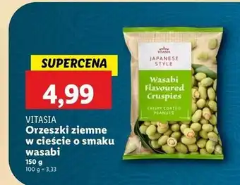 Lidl Orzeszki ziemne wasabi Vitasia Japan oferta
