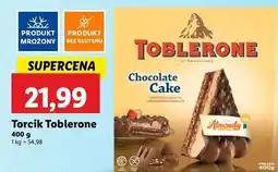 Lidl Tort migdałowy z czekoladą Toblerone oferta