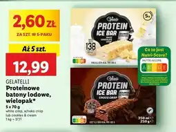 Lidl Lody cookies Gelatelli Protein oferta