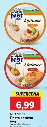 Lidl Pasta serowa pikantna Alpen Fest oferta