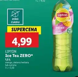 Lidl Herbata mrożona mango Lipton Green Ice Tea oferta