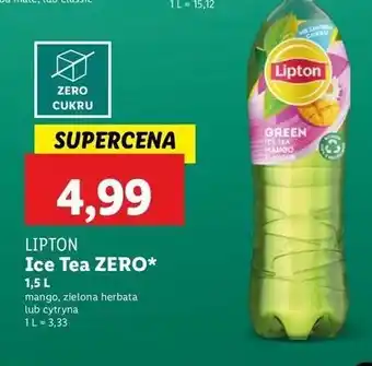Lidl Herbata mrożona mango Lipton Green Ice Tea oferta