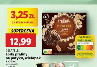 Lidl Lody praline Gelatelli oferta