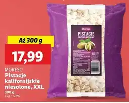 Lidl Pistacje prażone niesolone Moreso oferta