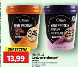 Lidl Lody peanut butter Gelatelli High Protein oferta