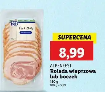 Lidl Boczek wieprzowy Alpen Fest oferta