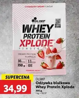 Lidl Odżywka białkowa xplode truskawka Olimp Whey Protein oferta