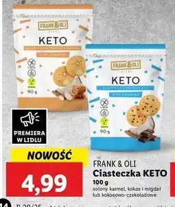 Lidl Ciasteczka kokos-czekolada Frank&Oli oferta