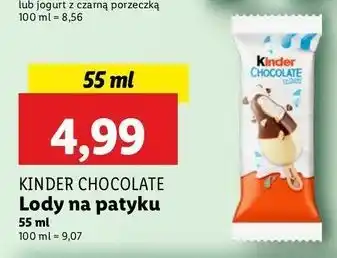 Lidl Lód Kinder Chocolate oferta
