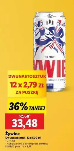 Lidl Piwo Żywiec Jasne Pełne oferta