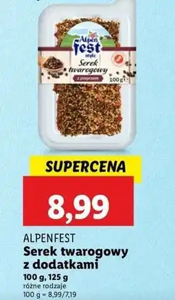 Lidl Serek twarogowy z pieprzem Alpen Fest oferta