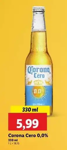 Lidl Piwo Corona Cero oferta