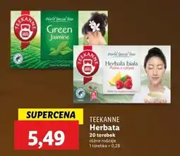 Lidl Herbata white malina z cytryną Teekanne World Special Teas oferta