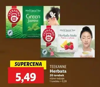 Lidl Herbata white malina z cytryną Teekanne World Special Teas oferta