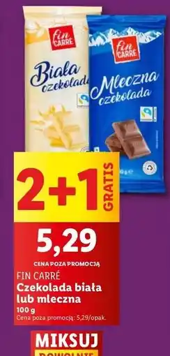 Lidl Czekolada biała Fin Carre oferta