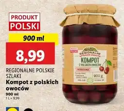 Lidl Kompot z polskich owoców wiśniowy Regionalne Szlaki oferta