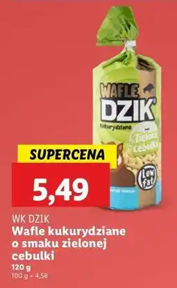 Lidl Wafle kukurydziane zielona cebulka Wk Dzik oferta