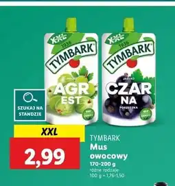 Lidl Mus jabłko agrest Tymbark oferta